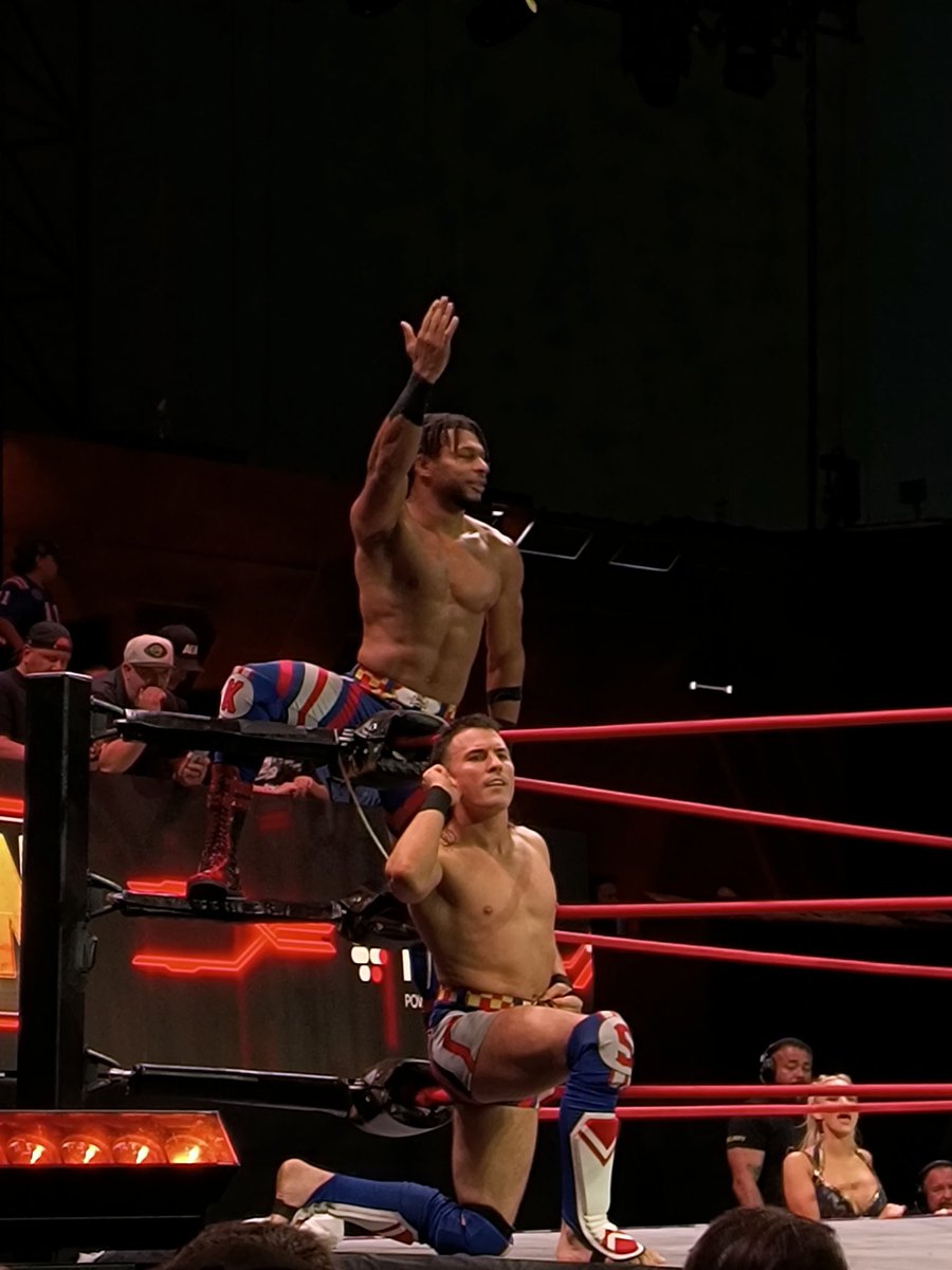 SpeedballBailey's tweet image. Thank you all so much for watching #AEWCollision! 

Obviously, @Jet2Flyy and I can&apos;t call ourselves the greatest tag team of all time - not yet. But you all make us feel like we have potential to be!

So we will keep doing our best every single time we step in the ring. ✈️🚤⬆️