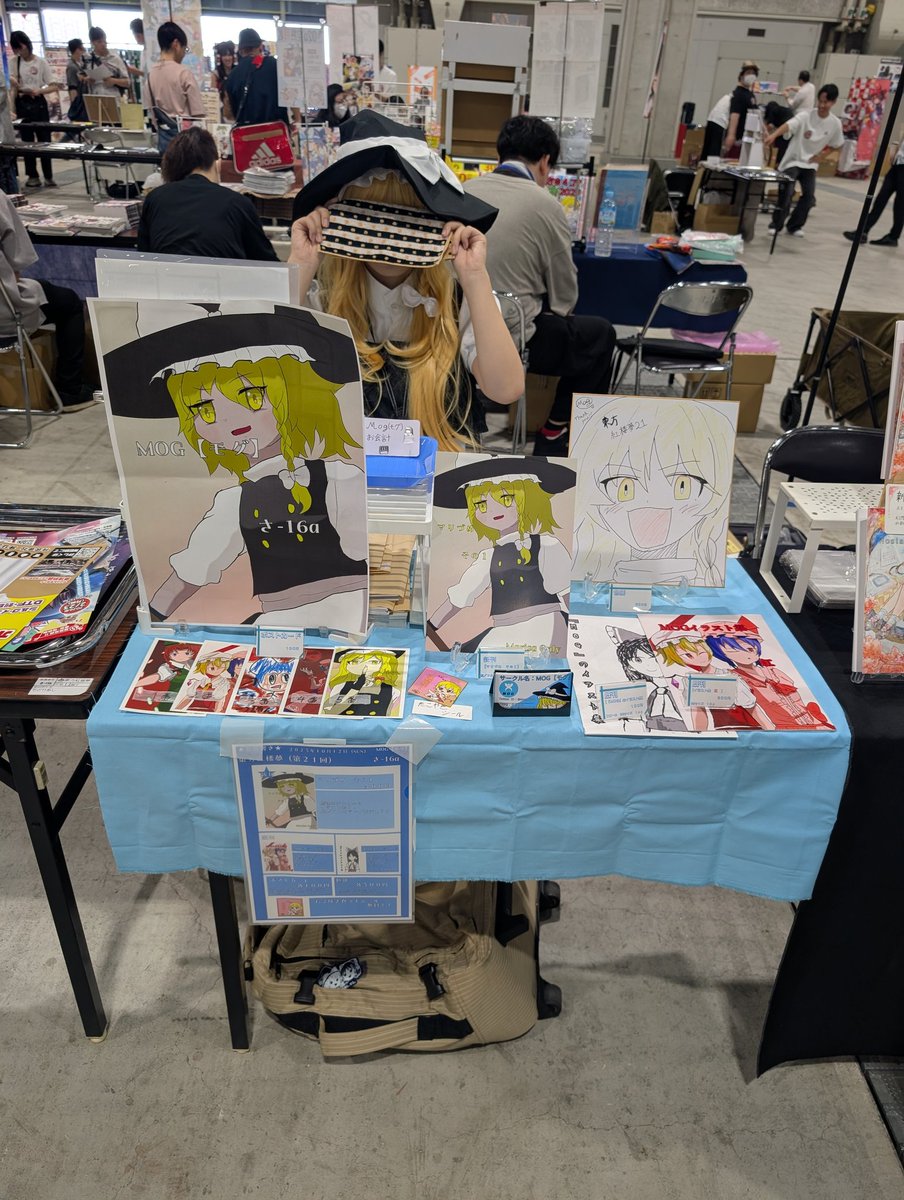 kazami_03's tweet photo. 設営完了！
今日は楽しむぜ！
売り子さんもいるからぜひ来てね！ https://t.co/XW3yDolfx3