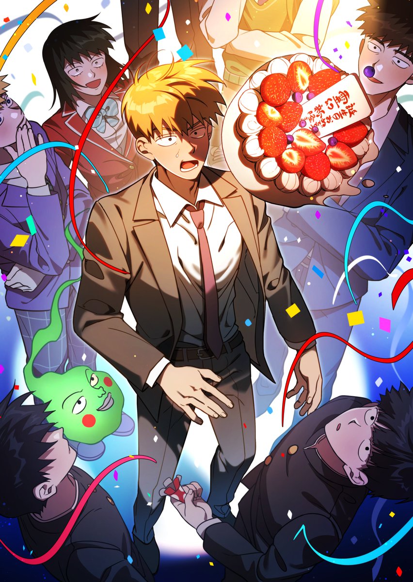 #霊幻新隆誕生祭2025
#霊幻新隆誕生祭2025

레이겐 생일 카페 협력 그림! 🎉