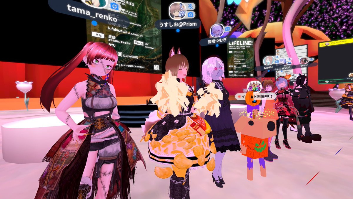 tama_renko's tweet image. 昨日 #clusterdimension ハロウィンパーティにおいで頂きましたみなさま！ありがとうございましたー🎃
楽し過ぎて終了後力尽きて気絶したｳﾁです😇
ちぃと早いハロウィン🎃でしたが楽しんで頂けていたら嬉しいです☺️
ではｳﾁの撮ったお写真📸貼っていきますねー
#cluster