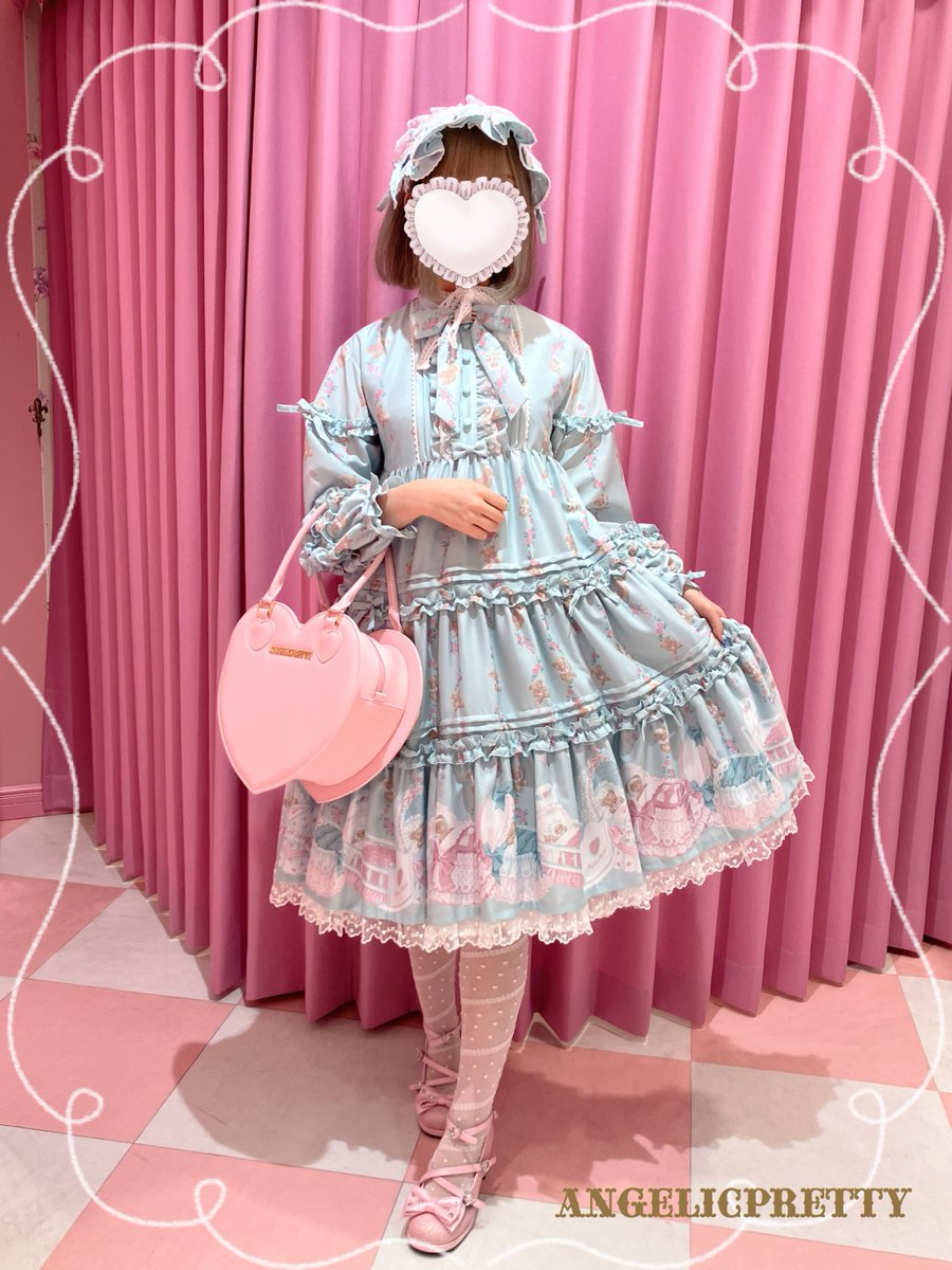 🧸夢見るTiny Bearシリーズ🧸 ワンピースとエプロン風ティアード