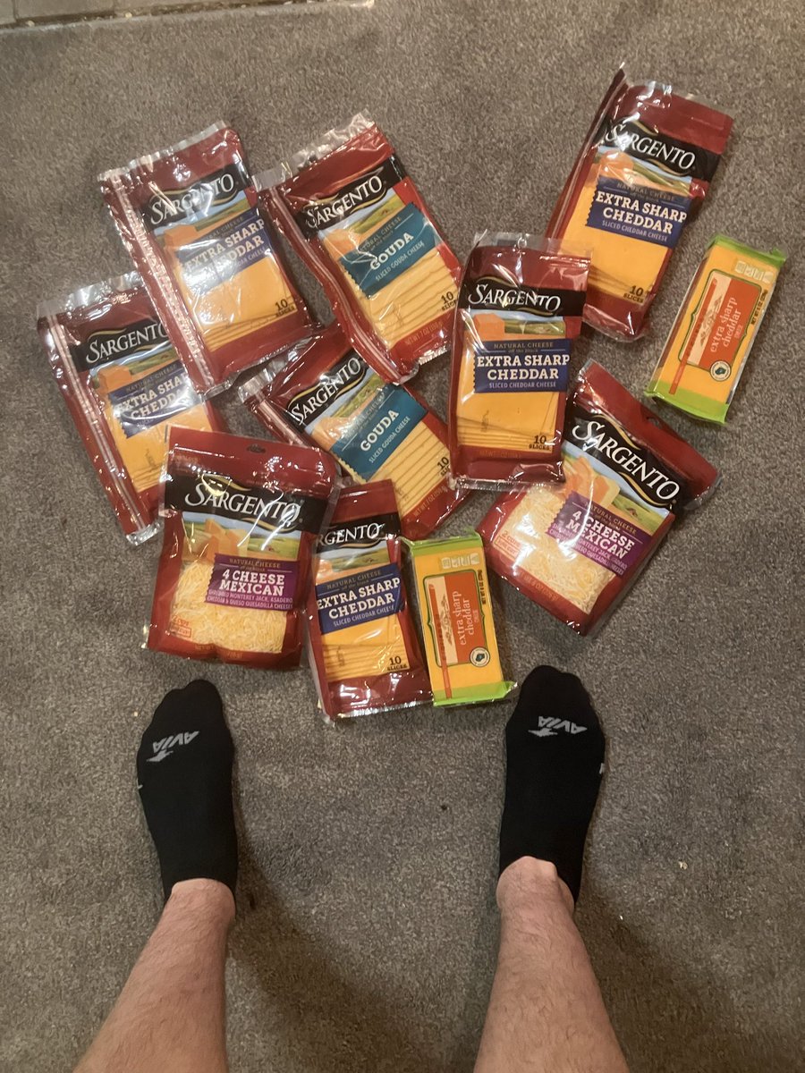 CinominSpyce's tweet image. My mother, diagnosed narcissist with sociopathic tendencies who doesn’t quite grasp how to show affection but is in therapy for it, had asked me if I liked cheese yesterday. Today she shoved a bag at me before I left to get home on the train and found this in it when I got home🥹