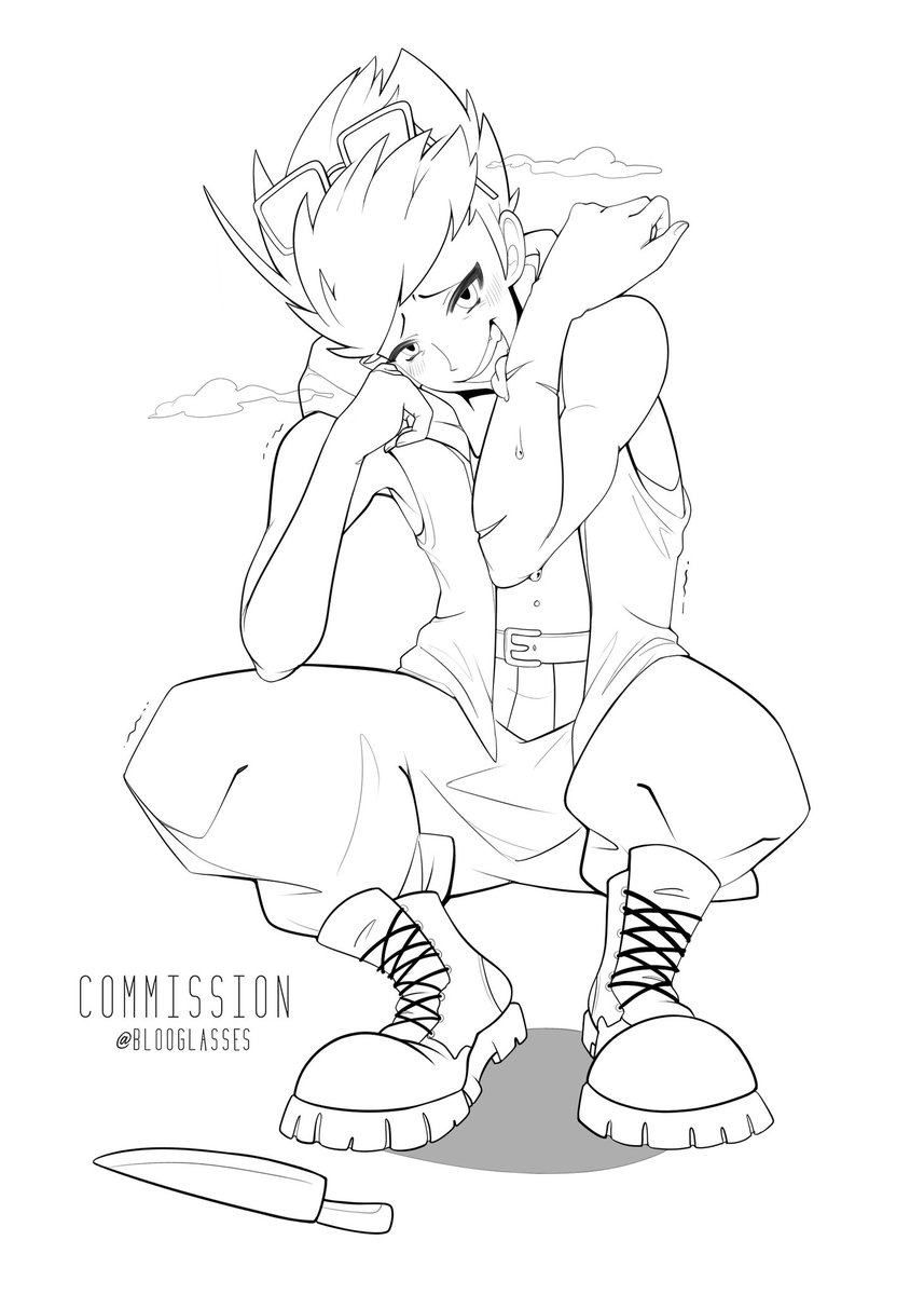 I finally finished my first lined comm piece in a while~

It's not often I receive these types of requests, but they're always fun to do ✨️

Character belongs to <a href="/FancyFossa/">Fancy Fossa Fursuits</a>