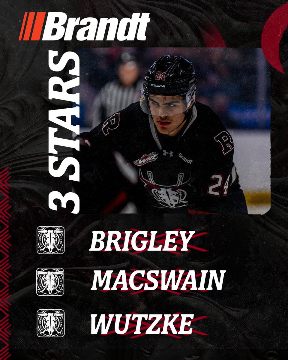 Shutout for Wutzke, MacSwain's first WHL goal, and two points for Brigley⭐️⭐️⭐️