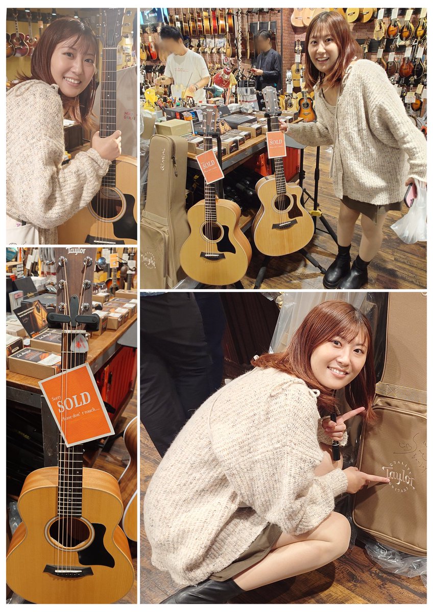 kitashin_84's tweet photo. 2025.10.11 #心斎橋
#三木楽器AcousticINN
番匠谷紗衣ちゃんセレクト☝️
#TaylorGuitar 買ってしまった😂
けど、#三木楽器200周年 という
記念のイベントで紗衣🈹入って
Taylorギター安く手に入り
自分にとっても、一生思い出に残る
記念の日になった✨
#MusicRelay2025
#TaylorGuitarJP #GSmini https://t.co/83kb6F5Lmd