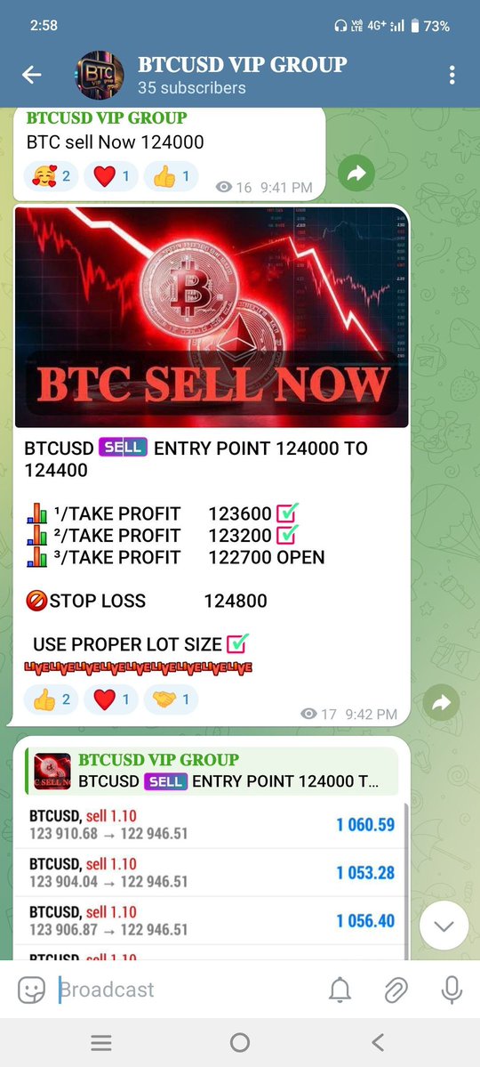 FXTRADER42's tweet image. 🚨 FREE GOLD (XAUUSD) TRADING SIGNALS! 🚨
t.me/+-7nCRXS-YP4yN…

🔥 95% Accuracy Rate  
📈 3–6 Profitable Signals Every Day  

#XAUUSD 
#Crypto
#Bitcoin
#EVSGY
#BTCUSD
#ftvuvh