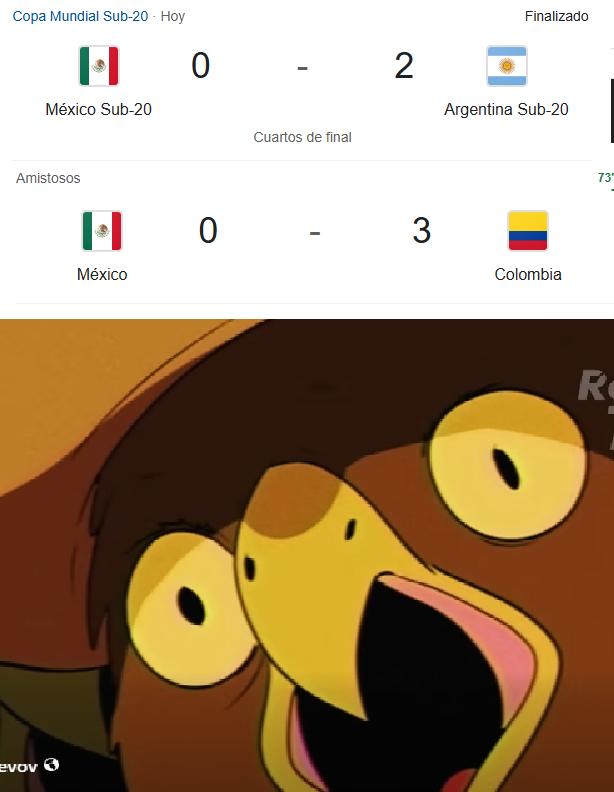 a mexico le cayo sudamerica 2 veces en un mismo dia mientras caminaba en el estadio