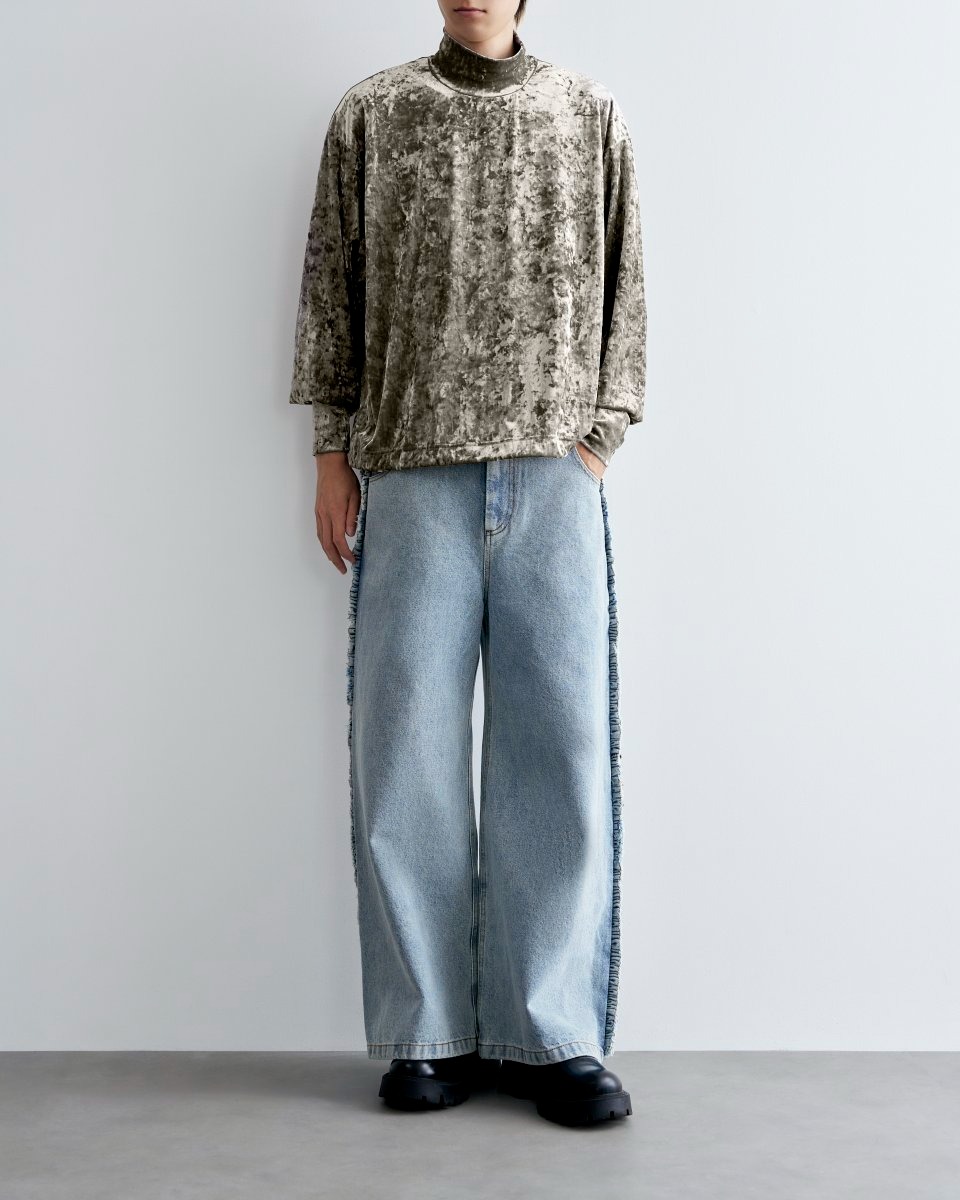 引越し叩き売り！マーク&ロナ ベロア生地モックネック