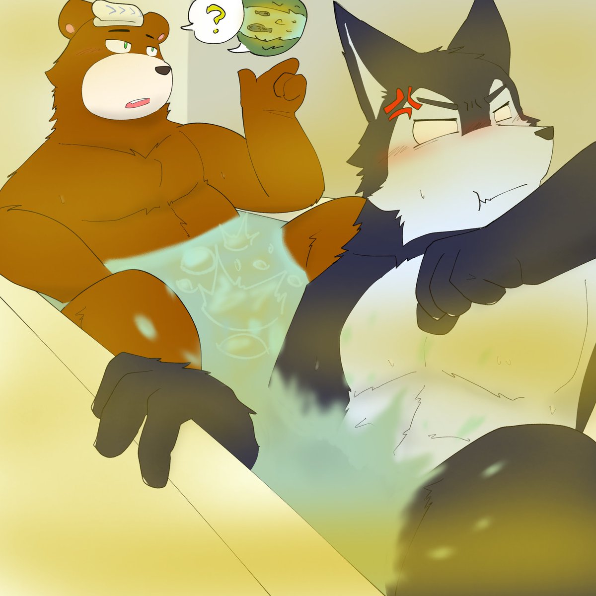 「…なぁどう思う？」
「〜〜〜〜〜！！！(知るか！！！)」