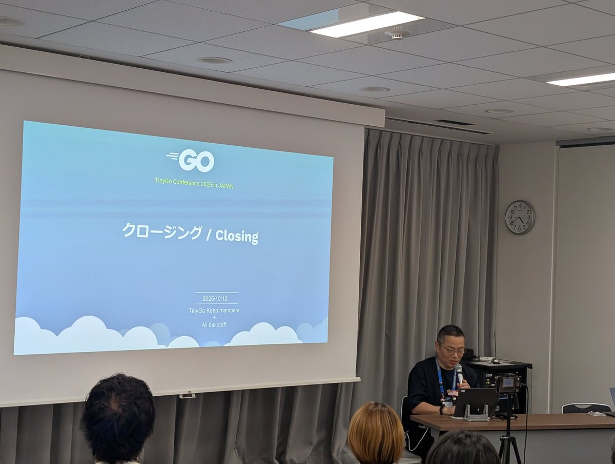 ysaito8015's tweet image. #tinygo
#tinygo_conf
クロージングだよー