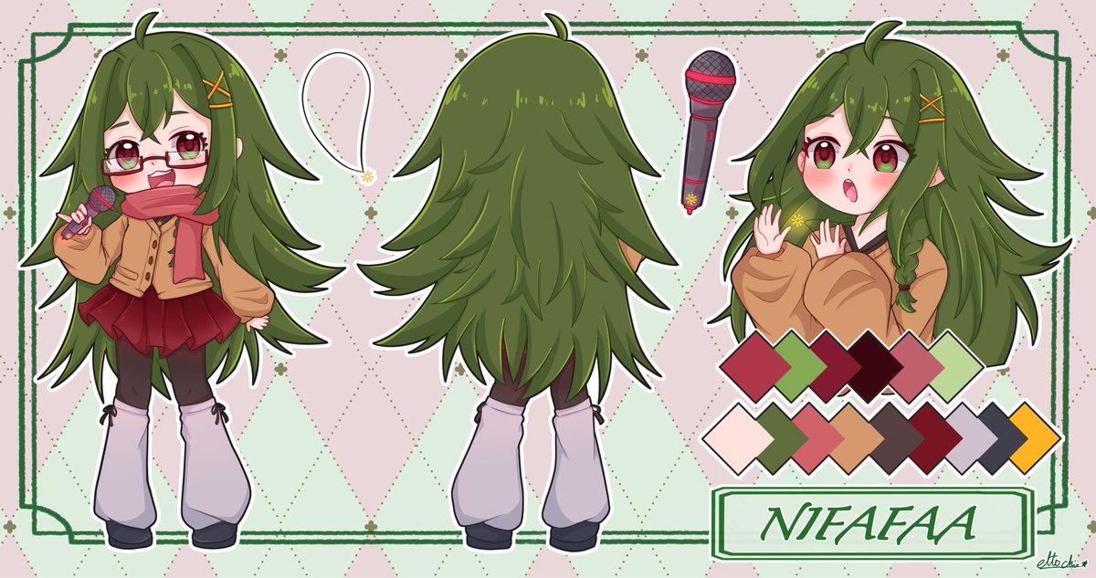 🌸 Ettochii 🌸 Hybernation 🌸☔️ (@ettochiiart) on Twitter photo Character references sheet for one of my children 🥦
Thank you for commissioning me 💚
Vtuber: <a href="/Nifa_vt/">Nifafaa_vt🥦💚 COVER RELEASE 10.10 12AM MYT💚</a> / <a href="/nifafafaa/">nifafaa 🥦🔅ထ🌟 DRY FLOWER COVER on YT💚</a> Character references sheet for one of my children 🥦
Thank you for commissioning me 💚
Vtuber: <a href="/Nifa_vt/">Nifafaa_vt🥦💚 COVER RELEASE 10.10 12AM MYT💚</a> / <a href="/nifafafaa/">nifafaa 🥦🔅ထ🌟 DRY FLOWER COVER on YT💚</a>