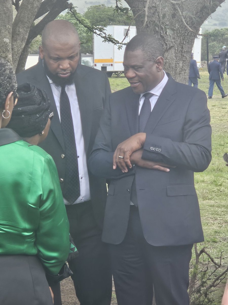 GCISMedia's tweet image. Deputy President Mashatile and MEC Duma are among the mourners who have come to bid farewell to the late Ambassador Mthethwa #RIPNathiMthethwa