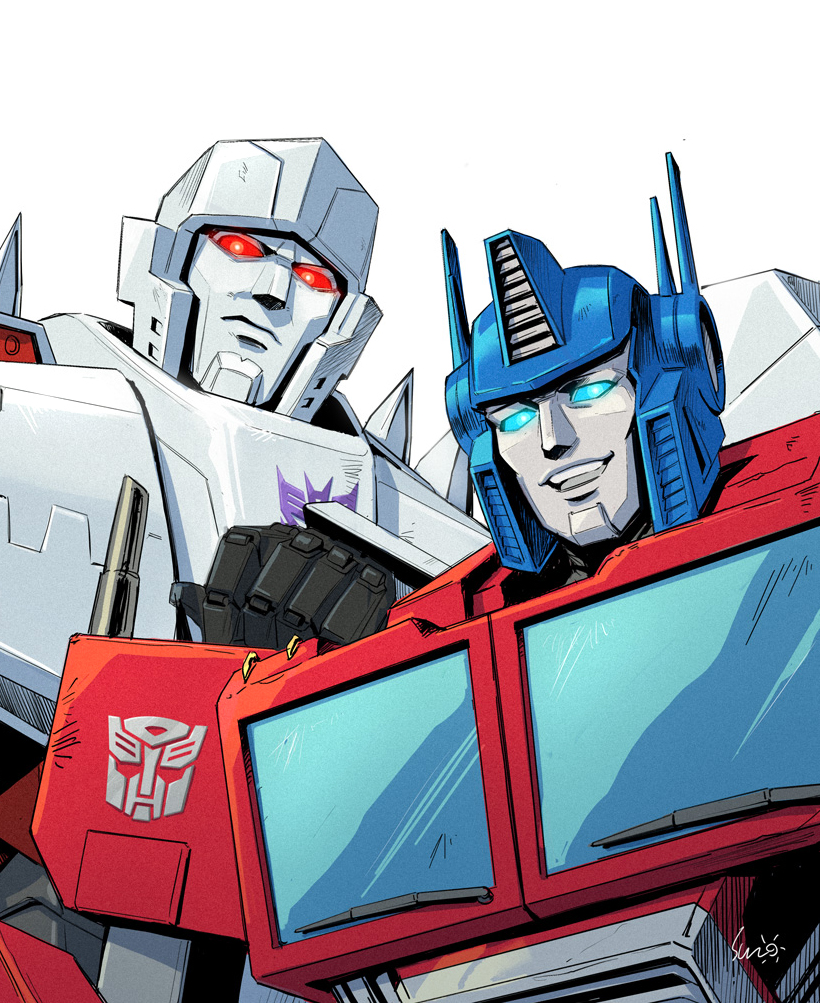 I am so insecure to draw ES designs 🤪 
#Transformers #Earthspark #Megop #Maccadam