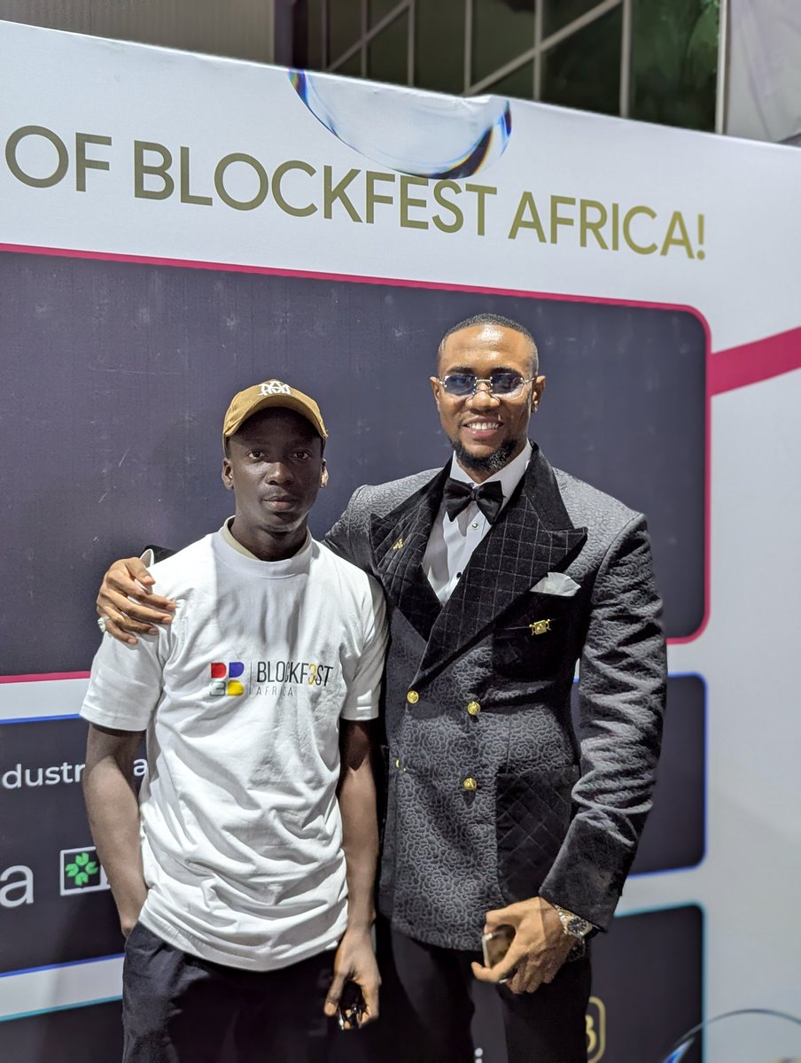 Pleased to meet you at the BLOCKFE3T AFRICA yesterday 🤝 <a href="/AjeboDanny/">Danny Walter 🪂</a> Thanks for been kind towards me and what a great session you did 👏🏻