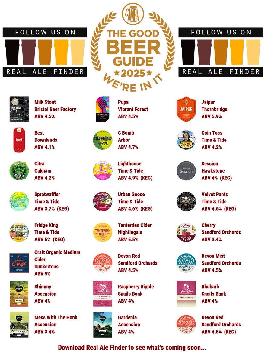 SUNDAY’S NEWS:

Belting beers and ciders available for your drinking pleasure. Enjoy a nice relaxed Sunday with a pint of your favourite tipple and a good old fashioned chat with like minded people.

OPEN: 12 noon - 10pm