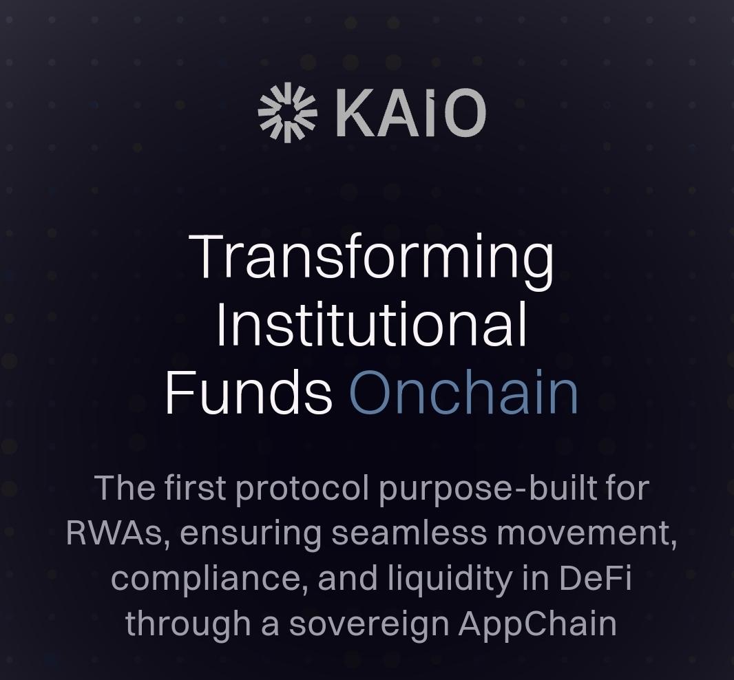 Sometimes I wonder what the future of finance will look like  and then I stumble upon things like <a href="/KAIO_xyz/">KAIO</a>.

KAIO is making an attempt to rebuild the way institutions handle money from how it is created, managed, to how it moves  but with rules, transparency, and automation