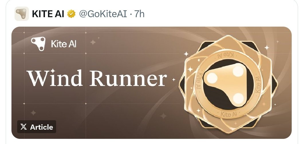 big_micho9's tweet image. The future of AI isn’t built by code alone  it’s built by collaboration.
Every insight, every conversation, every Wind Runner post shapes a smarter, fairer AI economy.
With @GoKiteAI, we’re not just watching innovation we’re writing it. 🌬️
#WindRunner #KiteAI #GoKiteAI