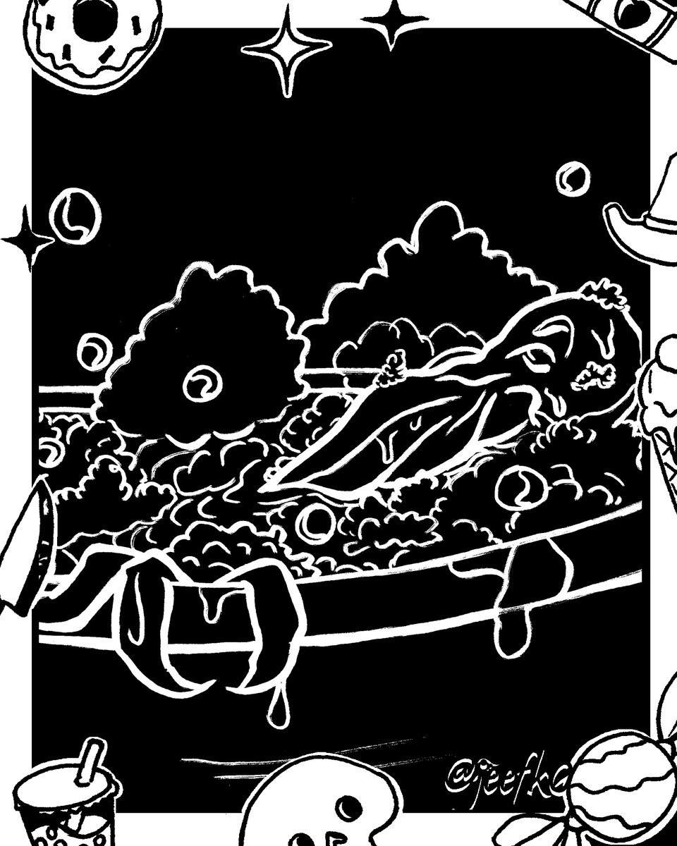 Jeefk0's tweet photo. Oh yeah, by the by. Inktober '25 is going great! 

I'm still very much active, just not here. Catch me doodling on some -other- socials, as well as occasionally streaming on twitch~

#inktober #mangaartist #artchallenge https://t.co/3bJEOLeDxf