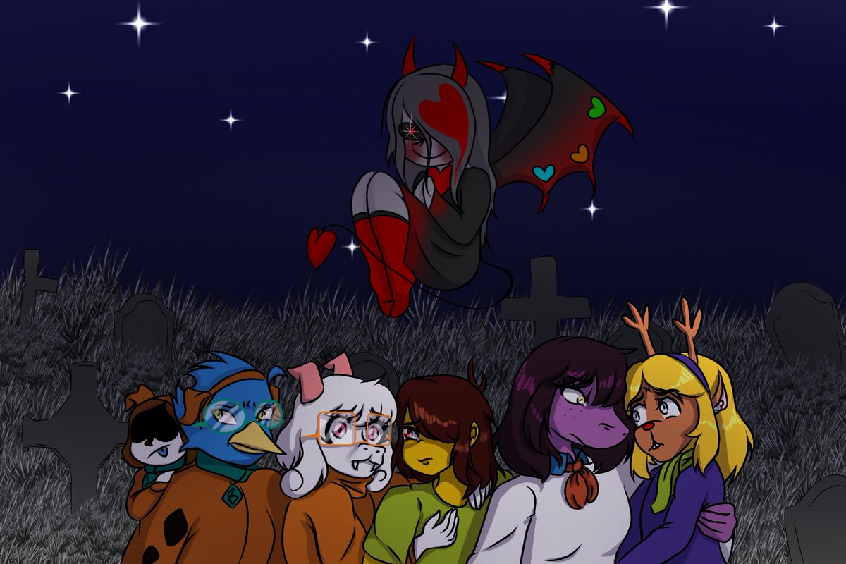 Maomig_UwU's tweet image. #DELTARUNE #deltarunefanart  #ralsei #KrisDreemurr #NoelleHoliday #berdly #susie 
#vessel #TeamScoobyDoo