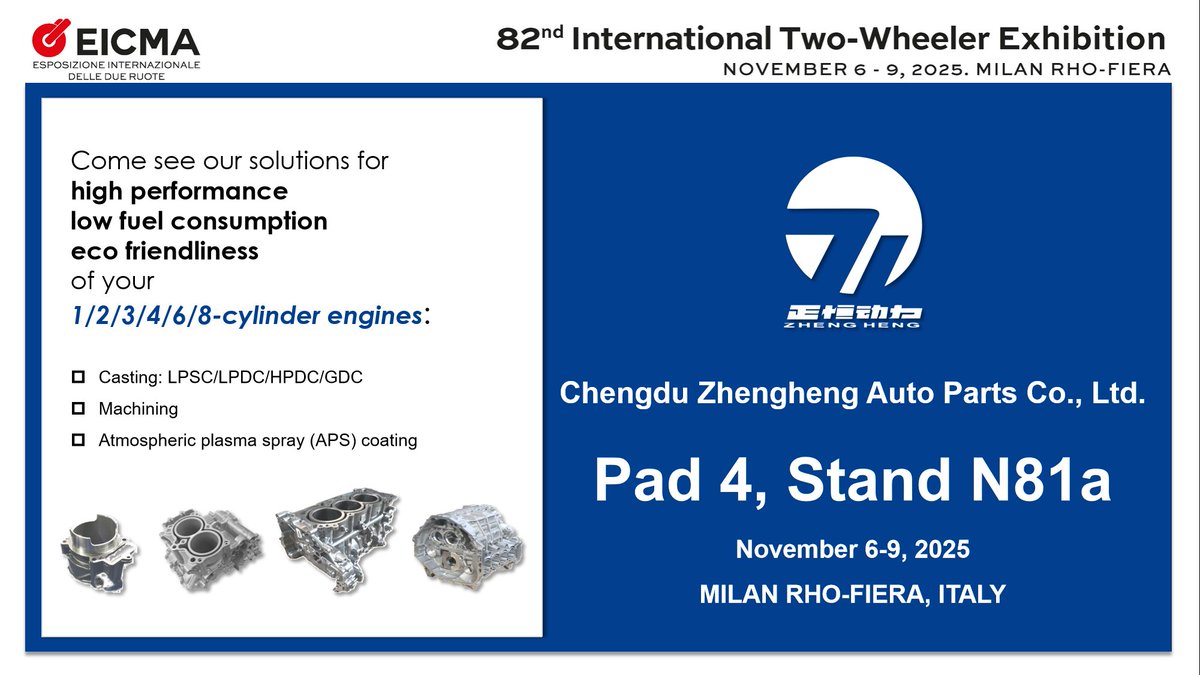 shyienemo's tweet photo. Come see our solutions for high performance , low fuel consumption and eco friendliness of your 1/2/3/4/6/8-#cylinder #engines at Pad 4, Stand N81a at the 82nd International Two - Wheeler Exhibition by #EICMA ,November 6-9,2025,#MILAN RHO - FIERA .#motorcycle https://t.co/vQKrQGTS8e