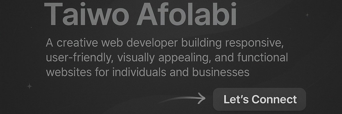 Taiwo | Web Developer tweet media