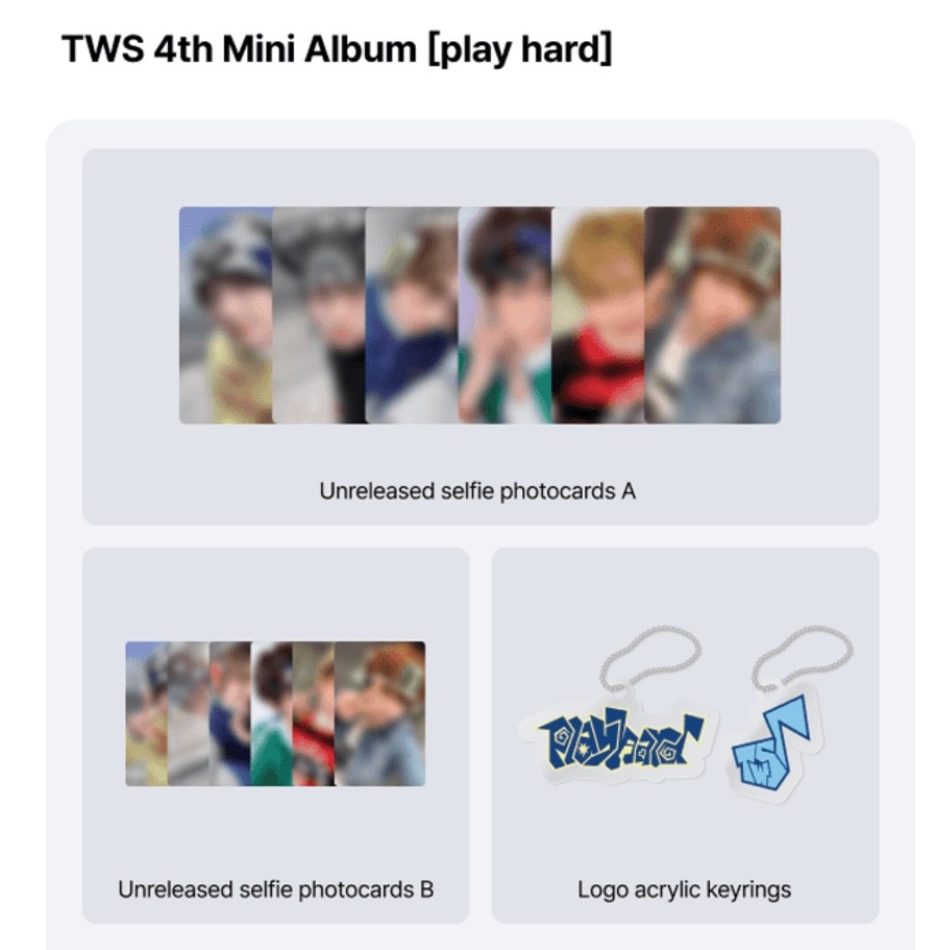 nployyism's tweet image. หาร | อัลบั้ม #TWS 4th Mini Album [play hard] ของ Weverse 

🔘 อัลบั้ม (เลือก ver.) + การ์ด Benefit A+B+Acrylic (เลือกเมม) 
🔘 ราคา 600 บาท (ส่งกลับเรือ รอของ 15-20 วัน)

⭕️ เมมที่ว่าง : โดฮุน ฮันจิน คยองมิน 
🔘 ค่าส่งเหมา 50 บาท

สนใจหารก๊อกๆ dm มาได้ค่ะ
#ตลาดนัดTWS…