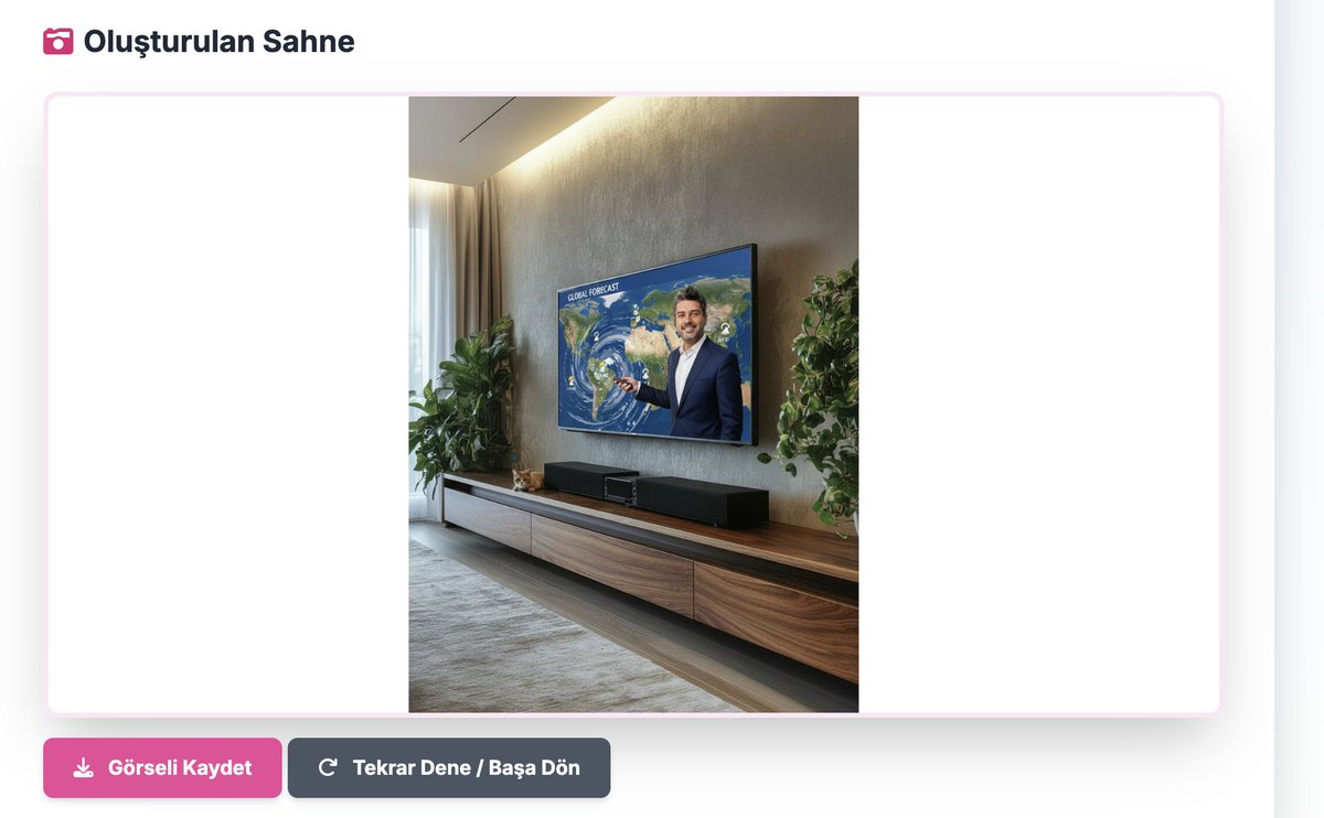 ozan_sihay's tweet image. Kendizi TV&apos;de görmek ister misiniz?
Gemini Canvas ile eğlencelik-basit ve ücretsiz bir uygulama yaptım.
İster kendi evinden, ister herhangi bir TV fotoğrafı yükle, kendi fotoğrafını ver ve hangi programda olmak istediğini seç. Seni TV&apos;ye çıkarsın..
Denemelerinizi bekliyorum..…