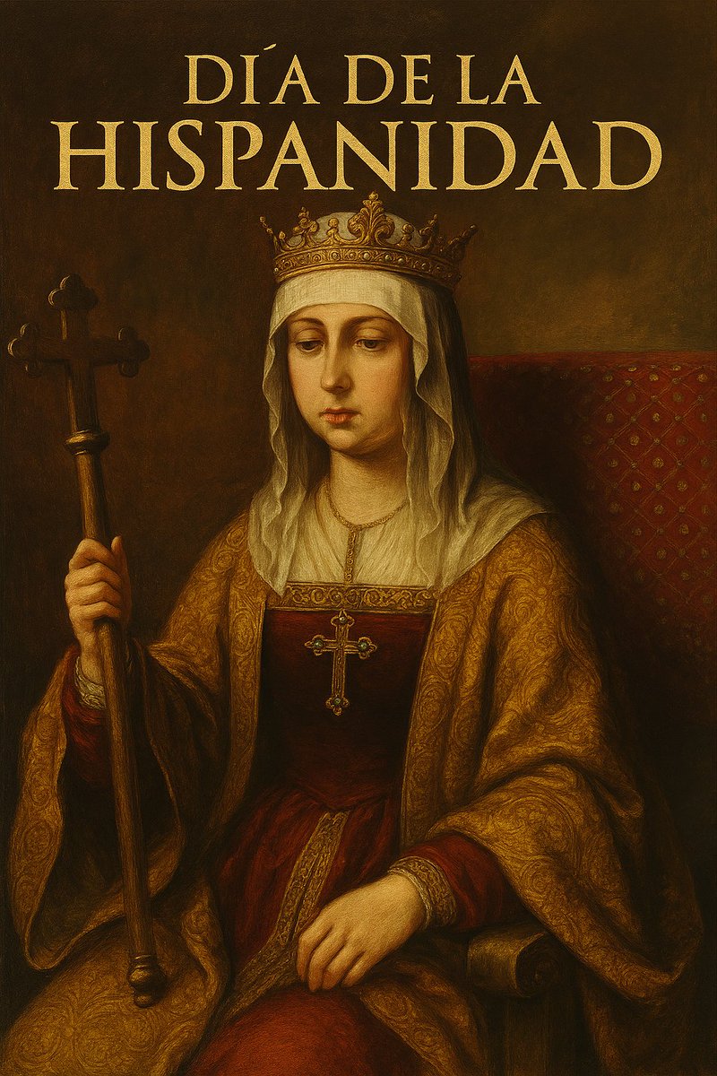 🇪🇸✨ Hoy celebramos el Día de la Hispanidad, la gran fiesta que recuerda el nacimiento de una comunidad de pueblos unidos por la fe, la lengua y la historia.

🧵Abrimos hilo sobre #EspañaEnLaHistoria y la figura de Isabel la Católica, cuya beatificación está en camino.