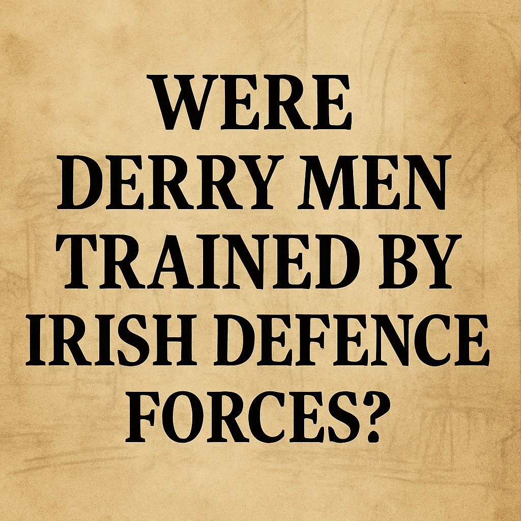 #OnThisDay 𝟭𝟮 𝗢𝗰𝘁 𝟭𝟵𝟳𝟬
Men from the Bogside were trained by the Irish Defence forces, it was claimed in court today. But what happened when taoiseach Jack Lynch found out? 
Read more: eamonphoenixfoundation.com/on-this-day-po…