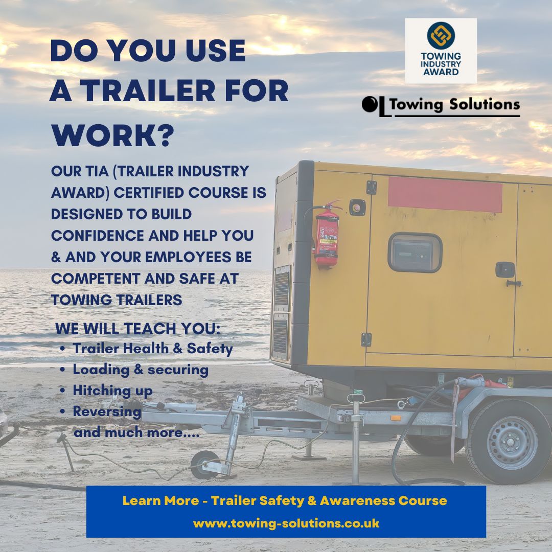 TowingSolutions's tweet image. Do your team tow trailers for work?
Our Trailer Safety Awareness Course is TIA (Towing Industry Award) certificated – covering safety checks, loading, &amp;amp; legal.
Recognised proof of staff competence &amp;amp; compliance.
👉 zurl.co/1ziA8
#TrailerSafety #TIA #FleetTraining
