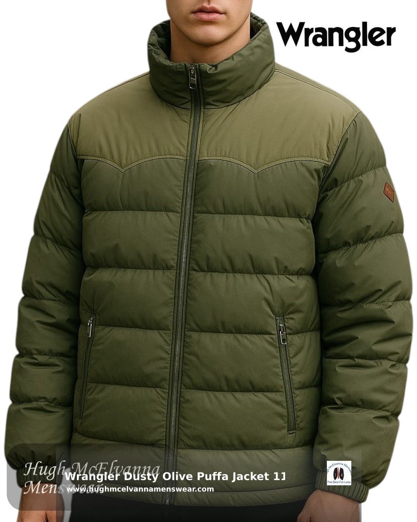 MenswearKeady's tweet image. Stay warm &amp;amp; stylish this winter with the Wrangler Dusty Olive Puffa Jacket! 🌿 Quilted padding, rugged design, and vintage Wrangler details make it a perfect choice for any adventure. 🧥 Grab yours at just £135.00. Shop now: shortlink.store/rnn20r8atwa #PuffaJacket #Wrangler