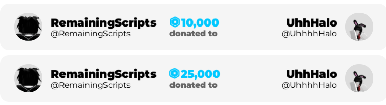 REMAININGSCRIPTS IS AN ABSOLUTE LEGEND HE GAVE ME 35K ROBUX TYSMMM