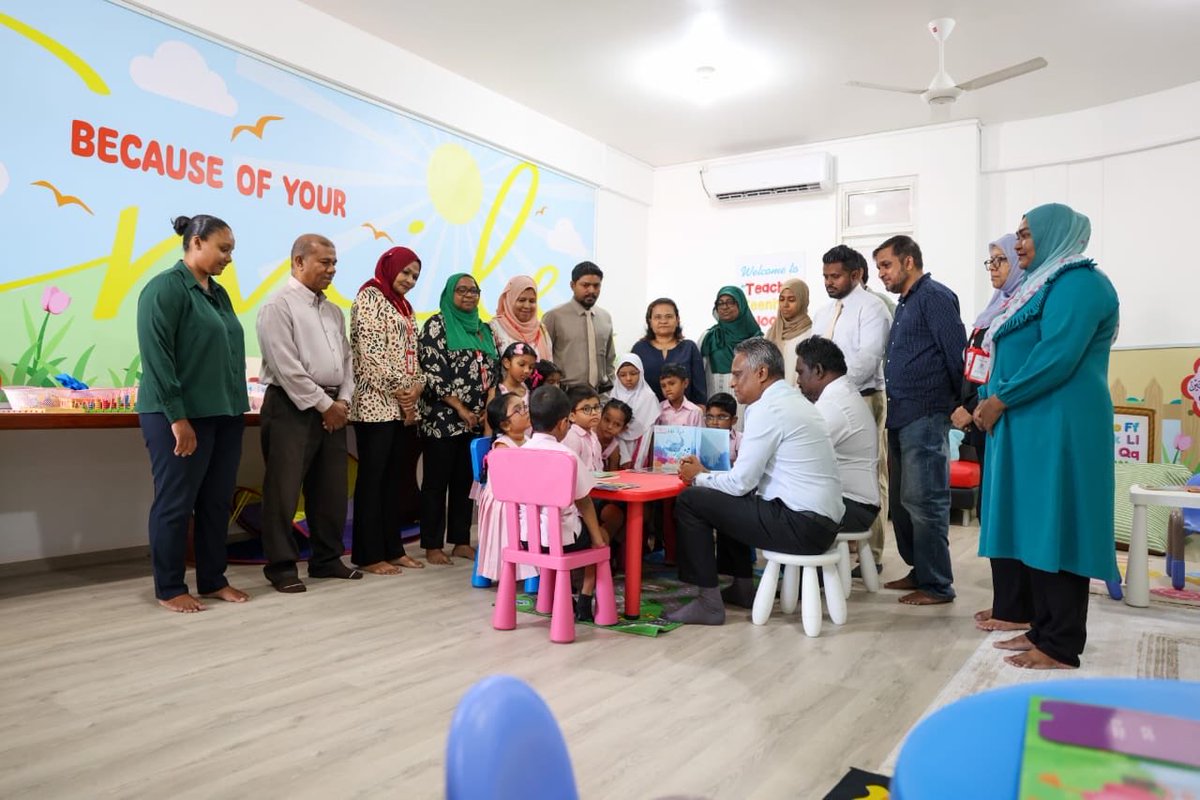 adamazim's tweet image. Honored to join the inauguration of Maafannu Madharsaa Library and SCLP ( Students with Complex Learning Profile ) Class — a milestone in promoting inclusive and accessible learning for all students.
#EducationForAll #InclusiveLearning #MaléCity @MMadharusa