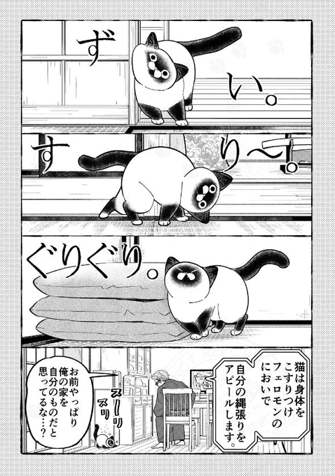 スリスリの理由。

#漫画が読めるハッシュタグ 
#猫のいる暮らし 