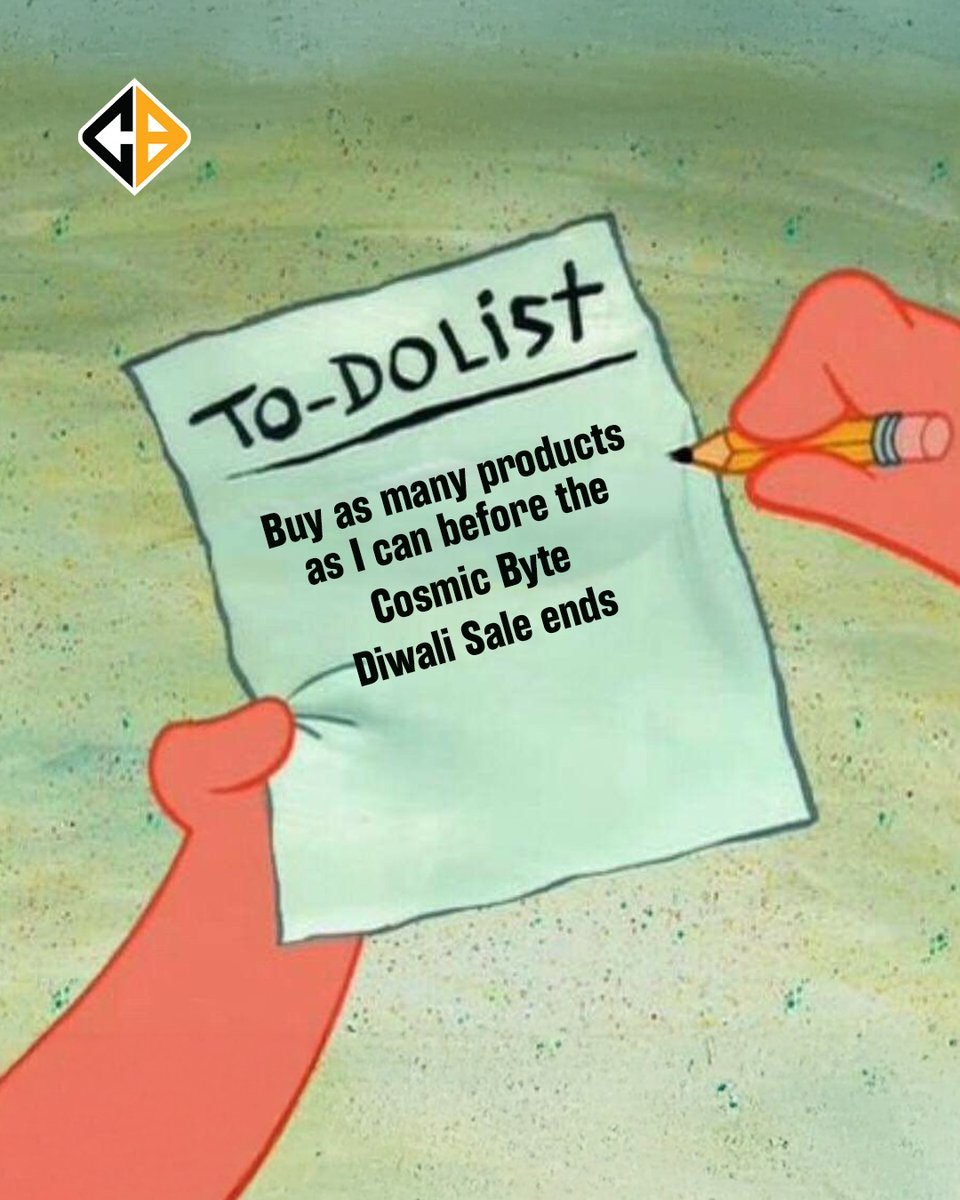 cosmicbyteindia's tweet image. Now or Never

#CosmicByte #SwitchToGodMode #Gaming #Gamers #DiwaliSale #GamingSale