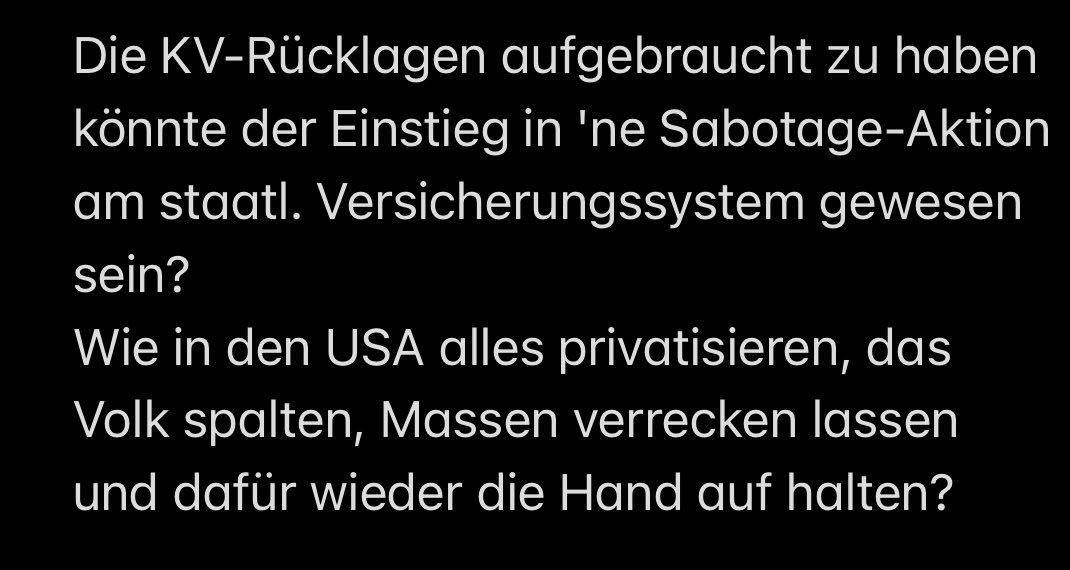 Sonntag, 12.10., und sie sind immer noch da. Das geht so nicht!
#Spahnrauswurf 
#Spahnuntersuchungsaussschuss 
#SpahnVorGericht 
#Warkenrücktritt #Reicherücktritt #Dobrindtrücktritt #Klöcknerrücktritt #Linnemannrücktritt #Ludwigrauswurf #Söderrücktritt 

#MerzKannNichtKanzler