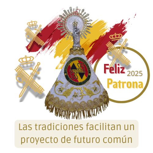 ¡Feliz Patrona a toda la familia de la #GuardiaCivil!

Que Nuestra Señora la Virgen del Pilar nos siga protegiendo bajo su manto en el cumplimiento del deber. 🇪🇸

#PatronaGC2025