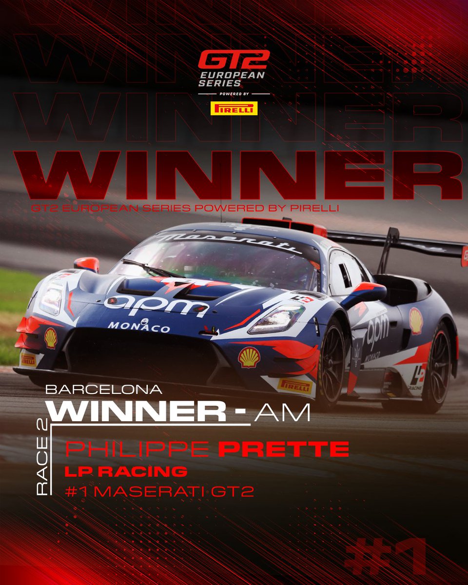 WINNERS 🇪🇸 RACE 2 - BARCELONA

🏆 From the pits to victory for the #89 RTR Projects crew who complete a remarkable turnaround!

🏆 Philippe Prette ends the perfect season in the best possible fashion by sealing the double Am win.

#GT2Europe #GT2 #Pirelli