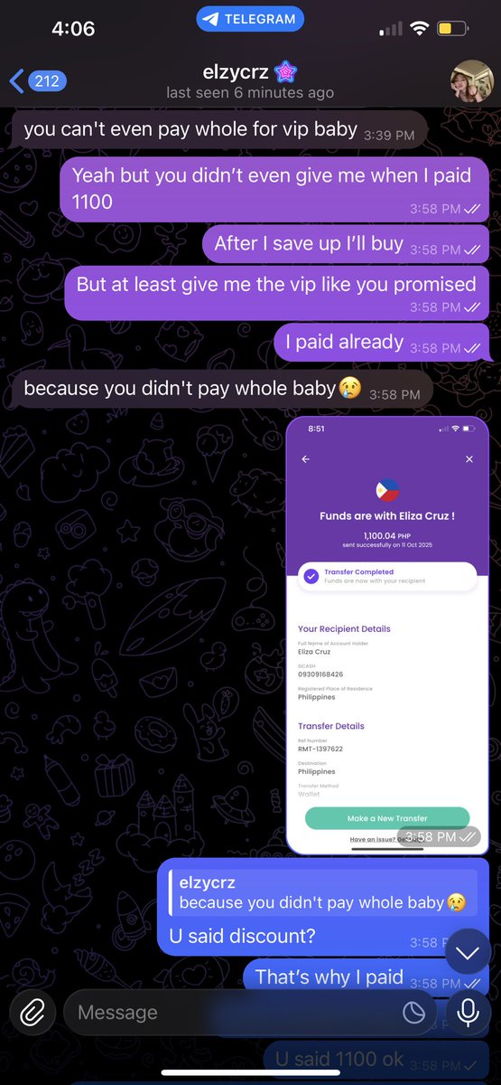 tributer6741's tweet photo. @elzycruzontg FAKE LYING CHOPPED BITCH SCAMMER GO DO SOMETHING ABOUT YOUR UNDER EYEBAGS LOOKING LIKE A FROG https://t.co/6rcej0JqYf