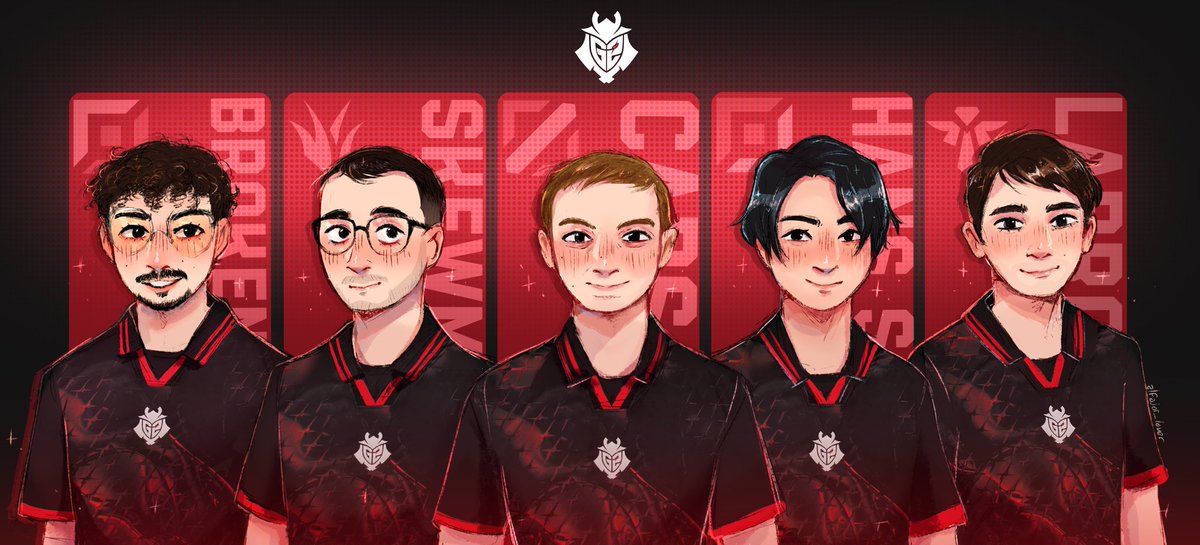 Made this as a free print for the LEC XPO from last month! Huge thank you to <a href="/getcharmedd/">charmed 🍀🏴󠁧󠁢󠁷󠁬󠁳󠁿</a> for inspiring me and printing it 💝And another massive thanks to <a href="/lec_fanart/">LEC Fanart</a> for organizing this; the passion from all the artists made me realize there's still a lot of good in esports 🫂🩷