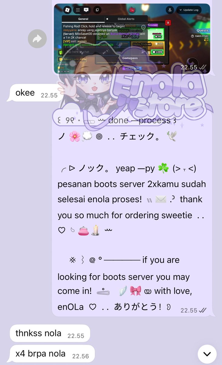 boescil's tweet image. boots server fish it ✅
biar makin gacor server kamu 😆🫰🏻