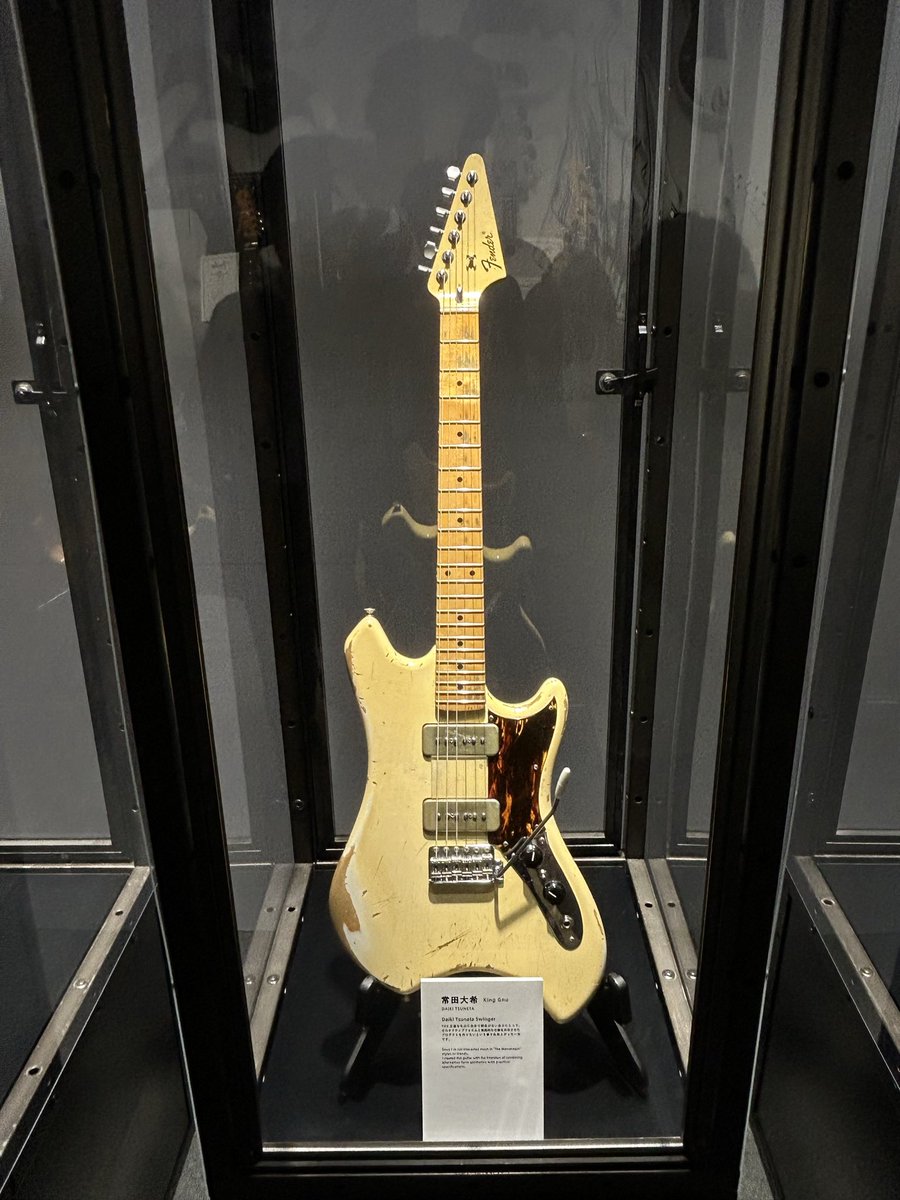 Ryusei_Gnu's tweet image. Fender見てきたが、ギターが欲しくなってくるな。
常田、新井目当てで行ったが、内田怜央も見れちゃった。最高。
普通にFlashのLIVE映像流れてたんでヌー民は行ったほうがいいですよ！
#Fender #KingGnu #Kroi