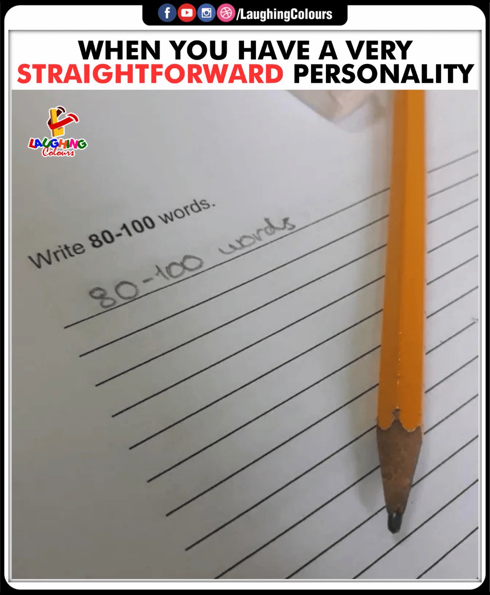 LaughingColours's tweet image. Literal minds be like ✏️

#FunnyMeme #StudentHumor #LiteralMeaning #SchoolLife #Sarcasm #LaughingColours