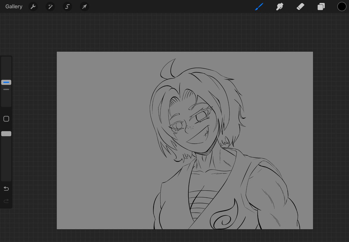 techarmorart's tweet image. Decided to take that Hana sketch and continue it digitally