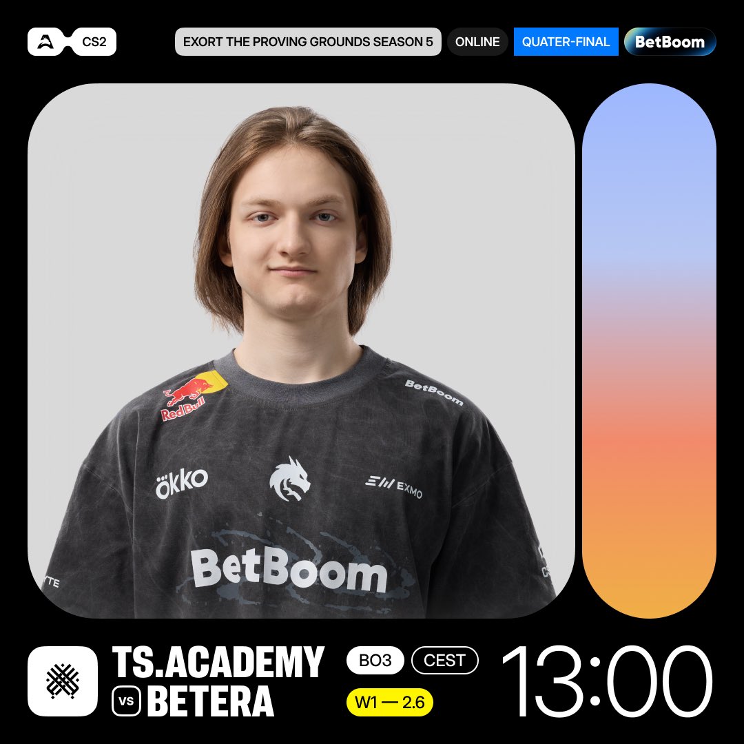 The 1/4 at the Exort The Proving Grounds S5 💪

🆚 <a href="/betera_esports/">Betera Esports</a>
⏰ 13:00 CEST