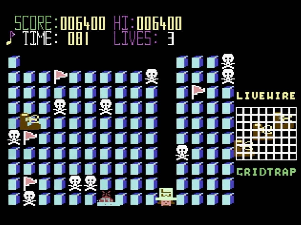 retroguybry's tweet photo. Good morning guys! Whatever youβre doing today, I hope you all have a super Sundayβ¦ #Commodore64 #C64 #Retrogames #Gridtrap https://t.co/DjGZoD1r97