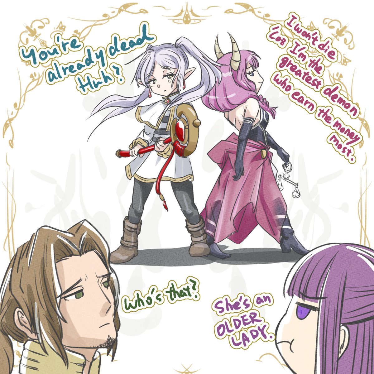 SoujiOniwa's tweet image. #frierenfanart #Frieren #Aura