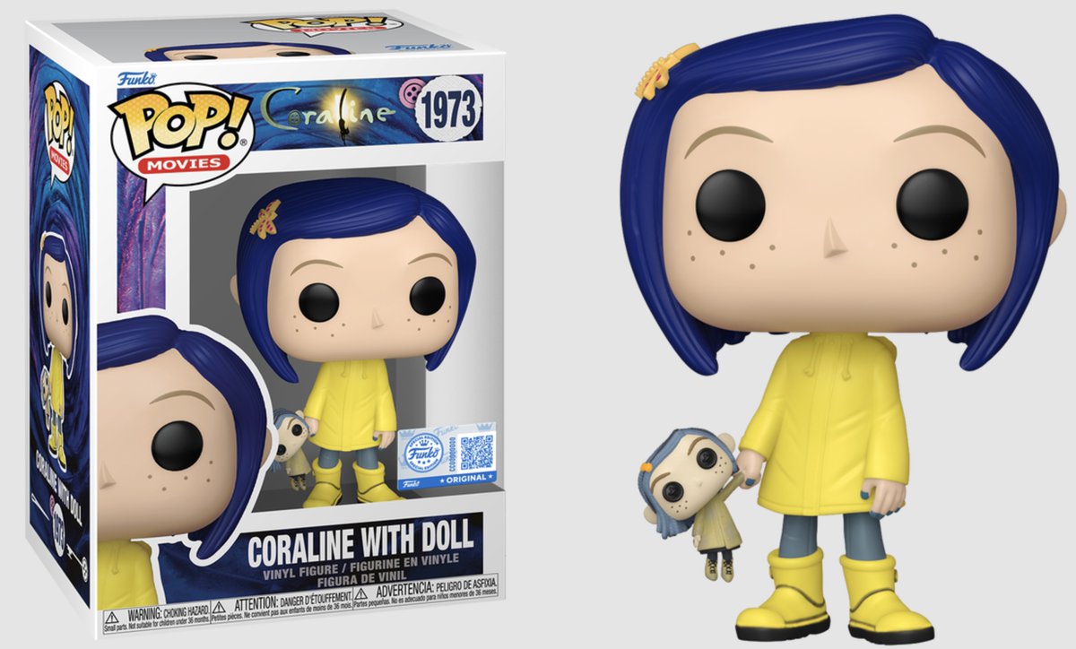 TeamPopFr's tweet image. #Coraline revient sous les projecteurs avec une nouvelle figurine #FunkoPop fidèle au célèbre film d’animation.
➩ Funko France : tidd.ly/3W1Lcn6
Toujours accompagnée de sa poupée iconique cette version capture parfaitement l’esprit de l’univers de Coraline.