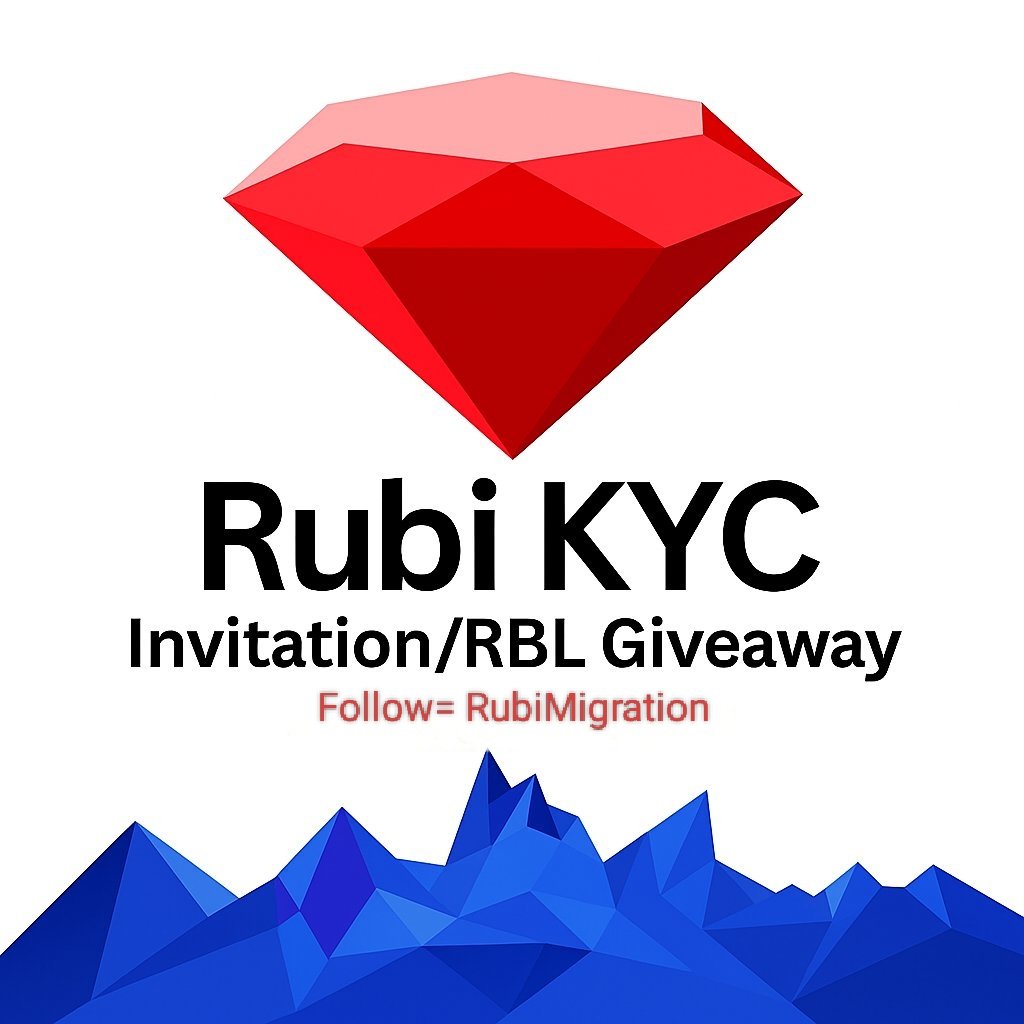 RubiMigration's tweet photo. 🚨 Rubi Network KYC Update 🚨

🔥 Possible Listing Target $3

➡️ Send your username now! 💬
💰 Need #RUBI for KYC❓
➡️ Drop your $RBL wallet address!

📍Follow
 for Updates &amp; Giveaway 🎉
📍Repost 🔁 &amp; Like ❣️

#RubiNetwork #KYC #CryptoUpdate #Airdrop #Web3 https://t.co/eIAC4rhCMC
