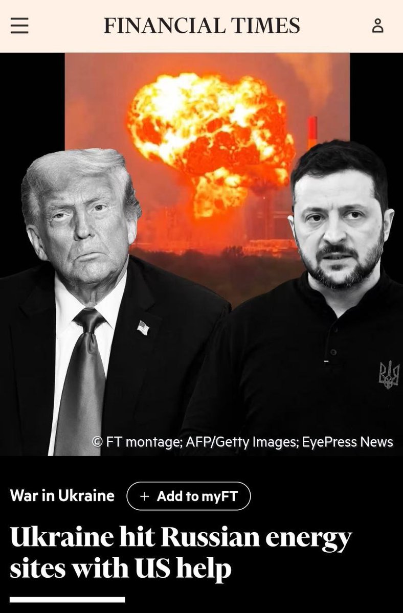 SprinterPress's tweet image. Since July, Trump&apos;s team has been working closely with Ukrainian authorities and military to coordinate attacks on Russia — crossing boundaries that the Biden administration avoided&quot;

This is reported by the Financial Times, noting that the US has been directly helping Ukraine…